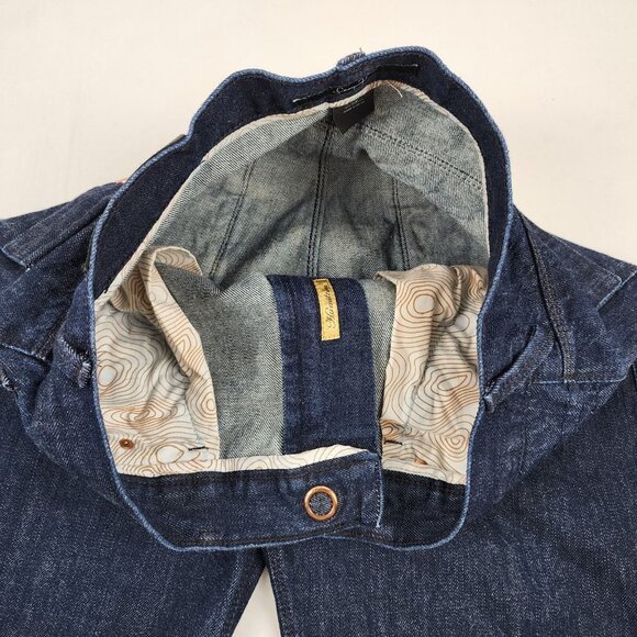 Sean John Jeans Men 32x30 Blue Hamilton Relaxed Straight Rose Gold Buttons Y2K - Picture 5 of 11